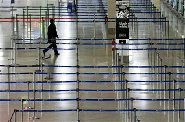 Grčka Aerodrom Atina &scaron;trajk foto AP