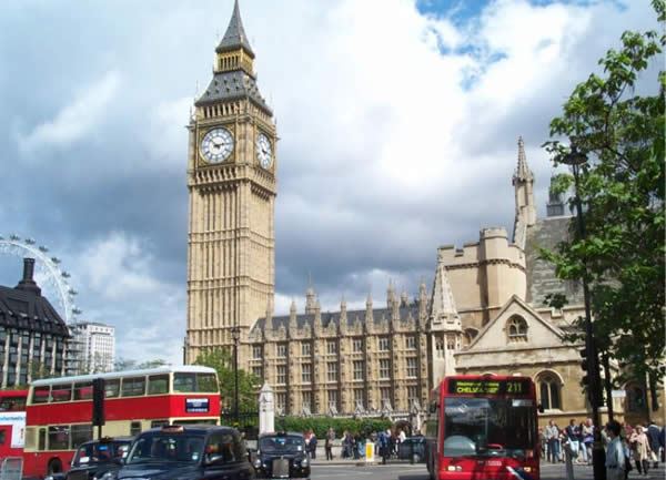 london bus big ben