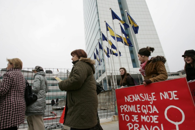 Aktivistički mar&scaron; povodom 8. marta / foto: DEPO