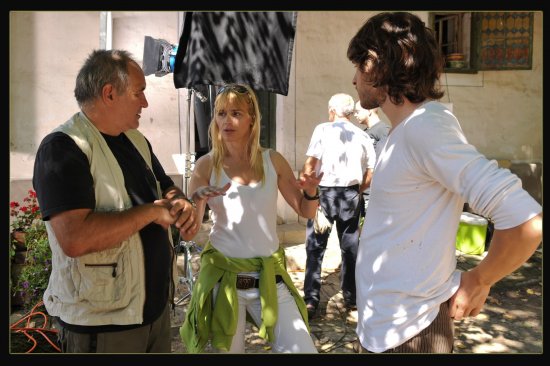 Bala&scaron;ević na setu filma 