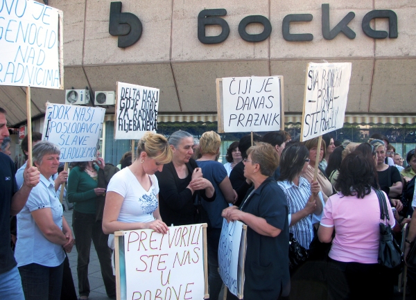 Banjaluka - &scaron;trajk radnika 'Oslobođenja'