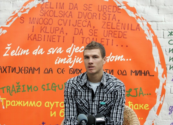 edin dzeko unicef