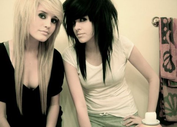 Emo djevojke - ilustracija