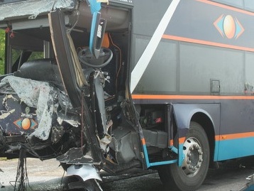 bus nesreca (Ilustracija)