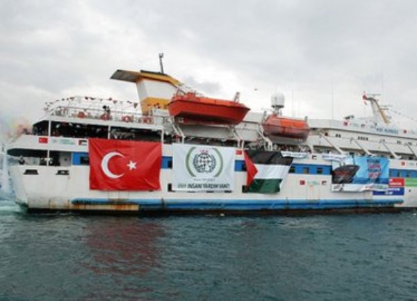 Turski brod 'Mavi Marmara' predvodio konvoj / foto: AFP