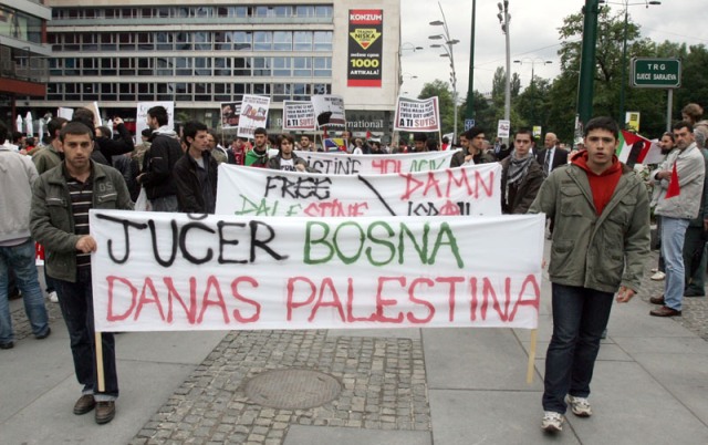 Protest podr&scaron;ke Palestincima u Sarajevu