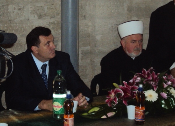 Dodik, Cerić i Čamdžić u Ferhadiji Dodik, Cerić i Čamdžić u Ferhadiji