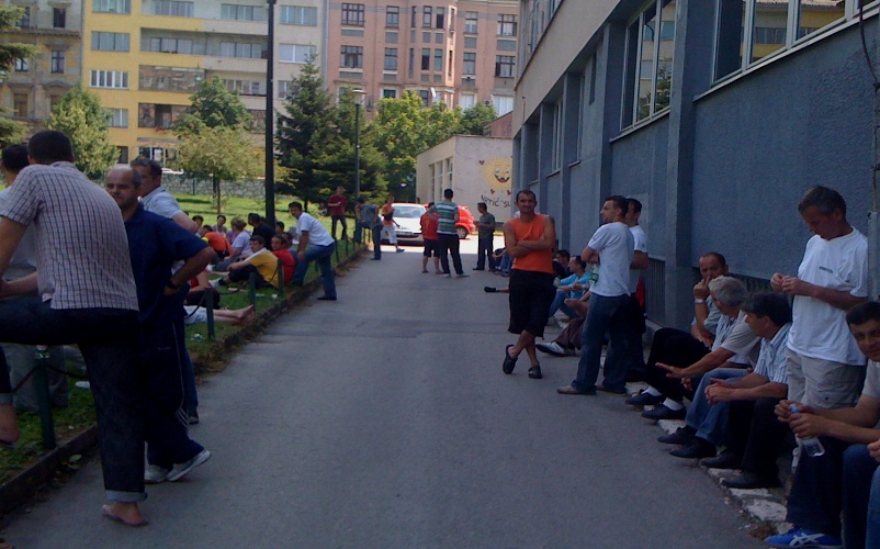 Protest radnika Krivaje Protest radnika Krivaje