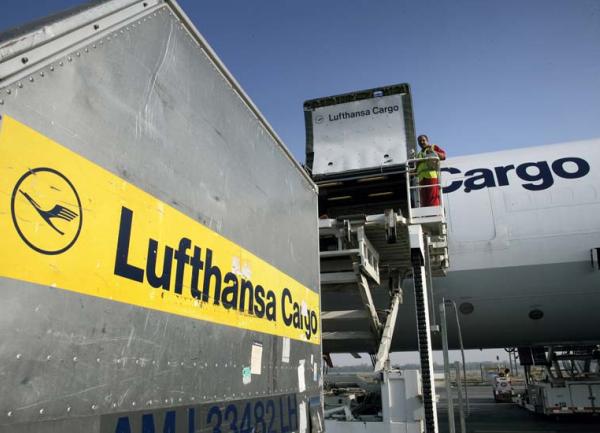 Avion Lufthansa - ilustracija