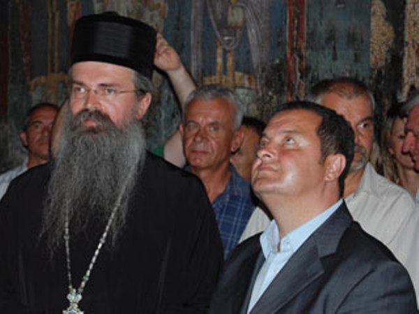 Ivica Dačić u manastiru Gračanica