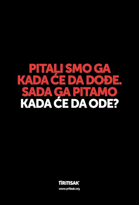 Plakat grupe 'Pritisak'