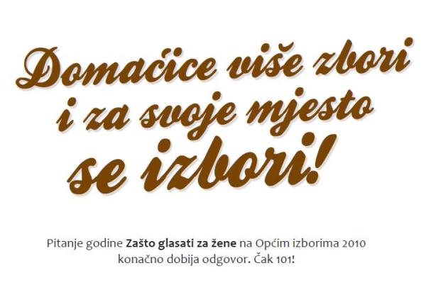 101 razlog za&scaron;to glasati za žene