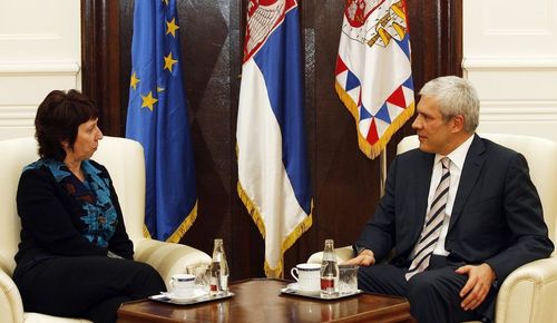 Catherine Ashton i Boris Tadić