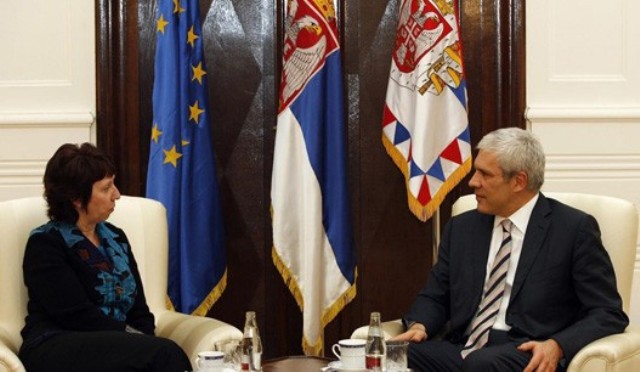 Ketrin E&scaron;ton i Boris Tadić, arhiv