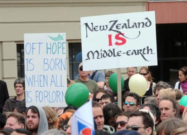 Novi Zeland protest za snimanje Hobita