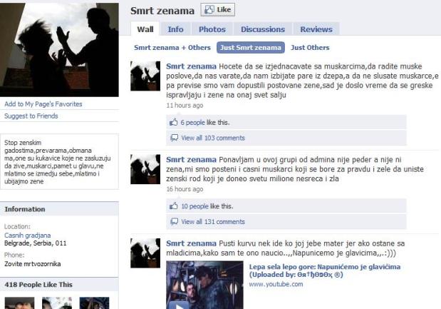 Fejsbuk grupa Smrt ženama