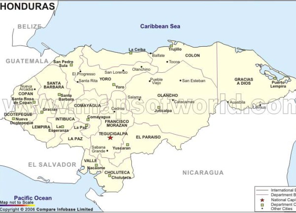 honduras karta