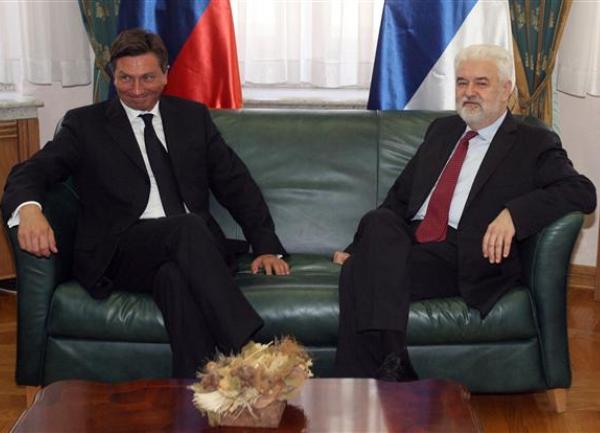 Mirko Cvetković i Borut Pahor / foto: Tanjug