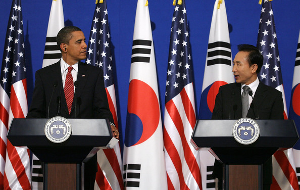 Lee Myung-Bak i Barack Obama