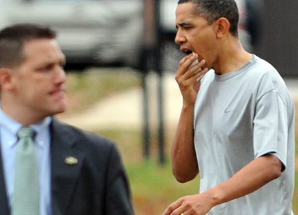 obama razbijena usna