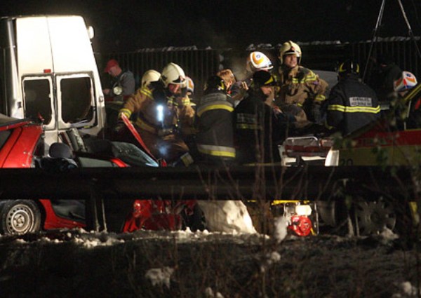 Lančani sudar na autoputu Zagreb-Ljubljana