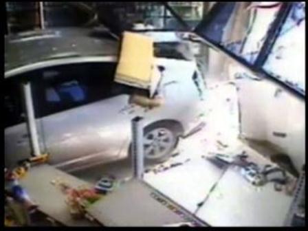 automobilom kroz benzinsku pumpu, ilustracija