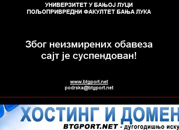 poljoprivredni fakultet poljoprivredni fakultet