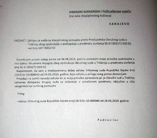 Dokumenti slučaj 'Alijagić' Dokumenti slučaj 'Alijagić'