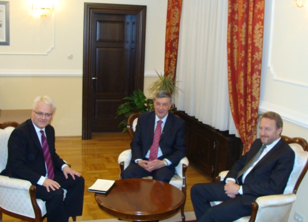 Ivo Josipović sa članovima Predsjedni&scaron;tva BiH u Banjaluci / foto: BLIN