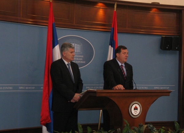 Milorad Dodik i Dragan Čović pres