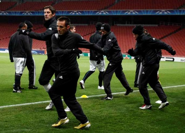 trening fudbalera Partizana u Londonu / foto: partizan.rs