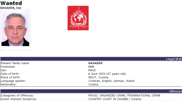 Interpolova potjernica za Sanaderom