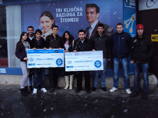 Studenti FPN i PMF akcija sakupljnja pomoći za Semberiju