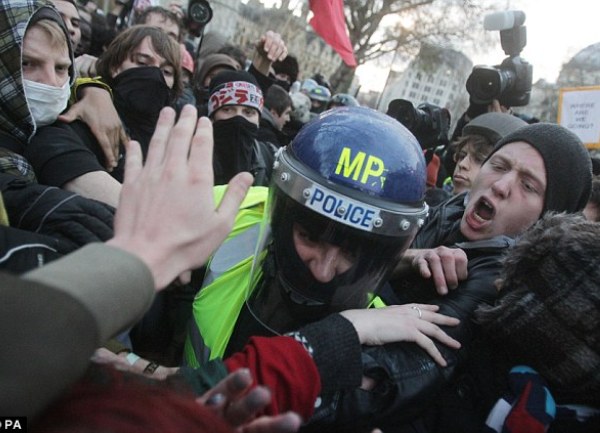 studentske demonstracije london