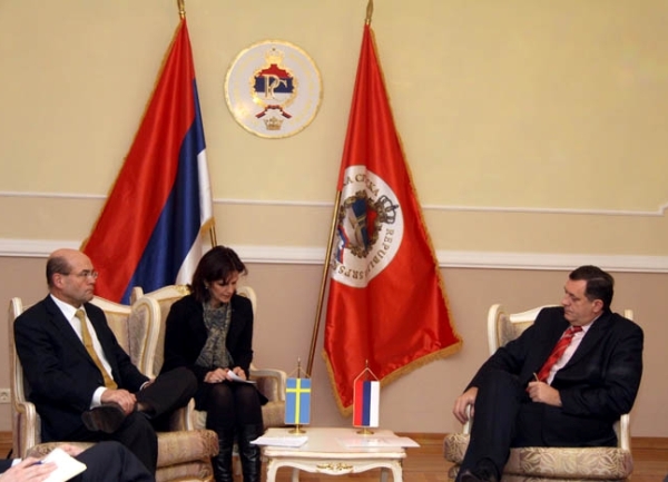 Milorad Dodik i &scaron;vedski ambasador Bose Hedberg