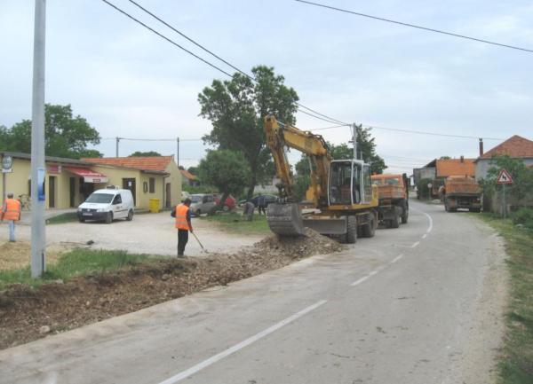 radovi na cesti, ilustracija