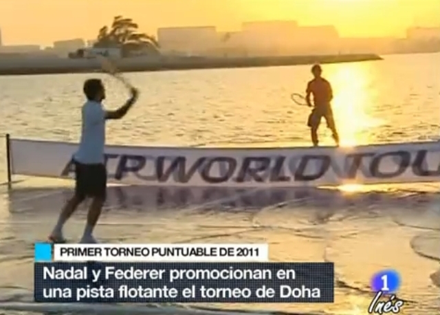 Nadal i Federer mec na vodi