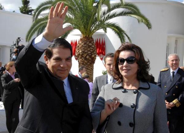 Ben Ali sa suprugom Leilom