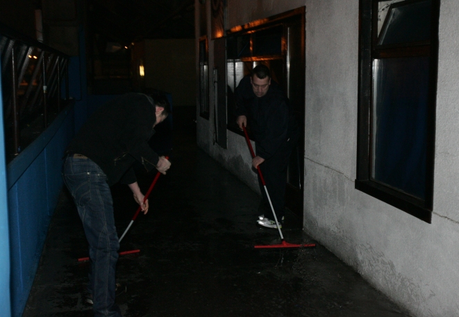 Požar na stadionu Grbavica