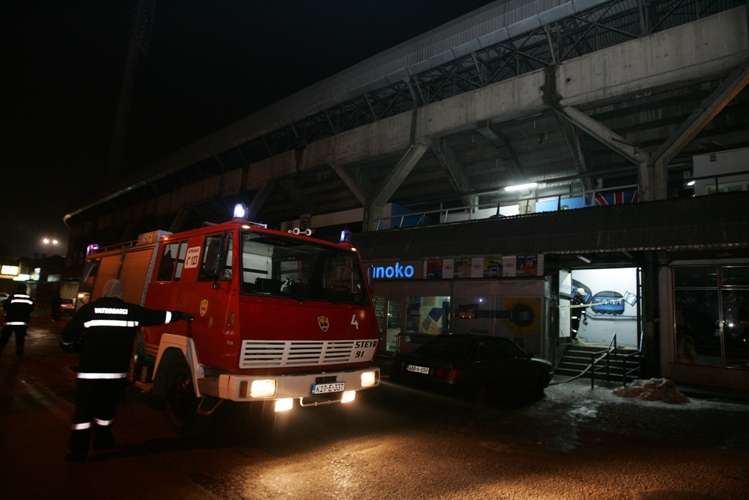 Požar na stadionu Grbavica