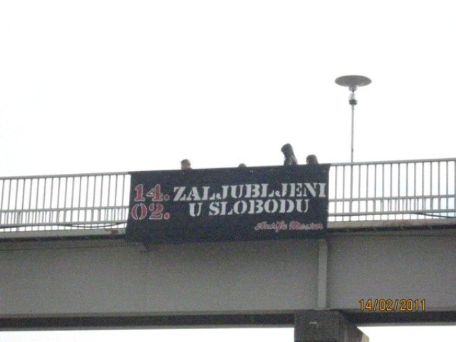 Zaljubljeni u slobodu, akcija Antife