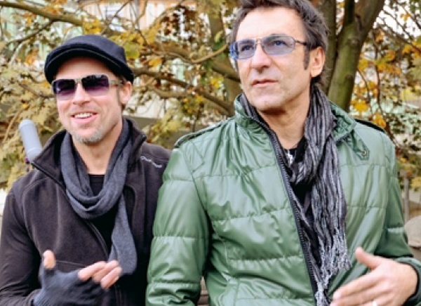 Branko Đurić Đuro i Brad Pitt