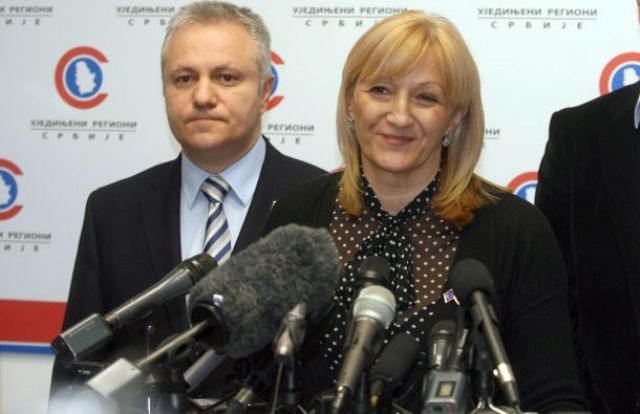 Mladjan Dinkic i Verica Kalanovic/Foto: Tanjug