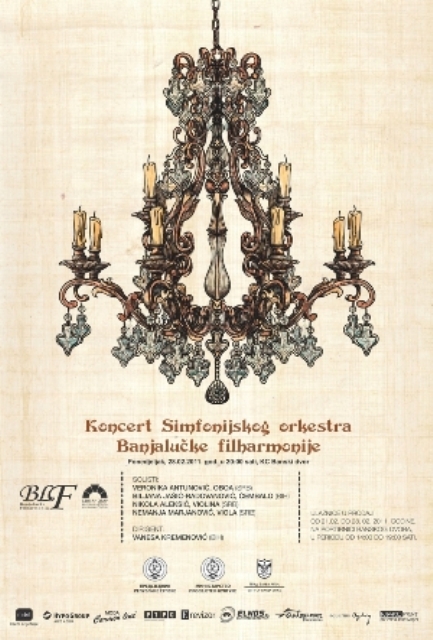 plakat za koncert Simfonijskog orkestra BL filharmonije 