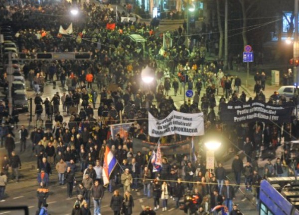 zagreb protest 6. mart