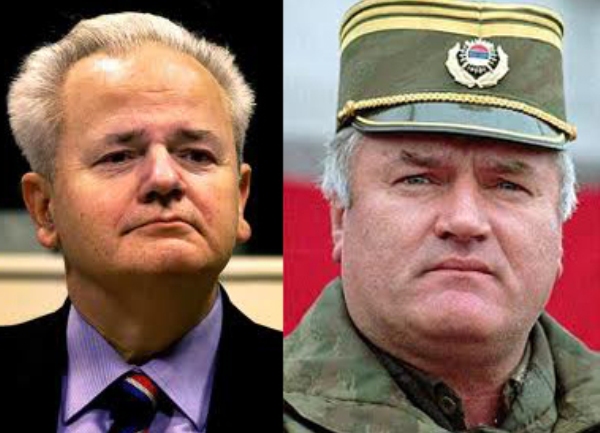 Slobodan Milo&scaron;ević i Ratko Mladić