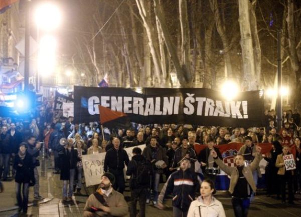 Novi protest u Hrvatskoj