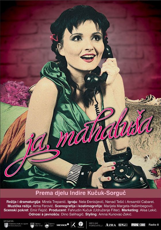 Pozori&scaron;na predstava 'Ja, mahalu&scaron;a', koju producira Filter, svoje će premijerno izvođenje imati 17. marta na sceni Kamernog teatra 55. Prva i druga repriza zakazane su za 18. i 19. marta.