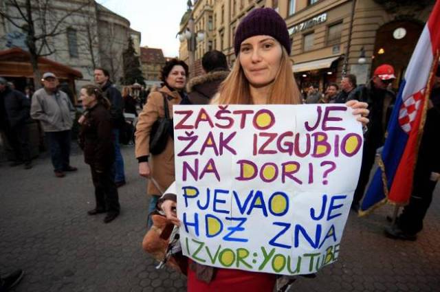 protesti u Hrvatskoj - 17.3