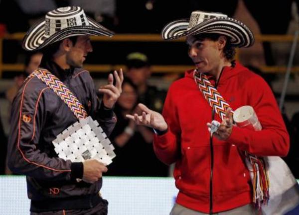 Novak Đoković i Rafael Nadal egzibicija